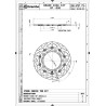 BREMBO UPGRADE Supersport round floating brake discs - pair