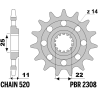 Pignon PBR acier standard - 520