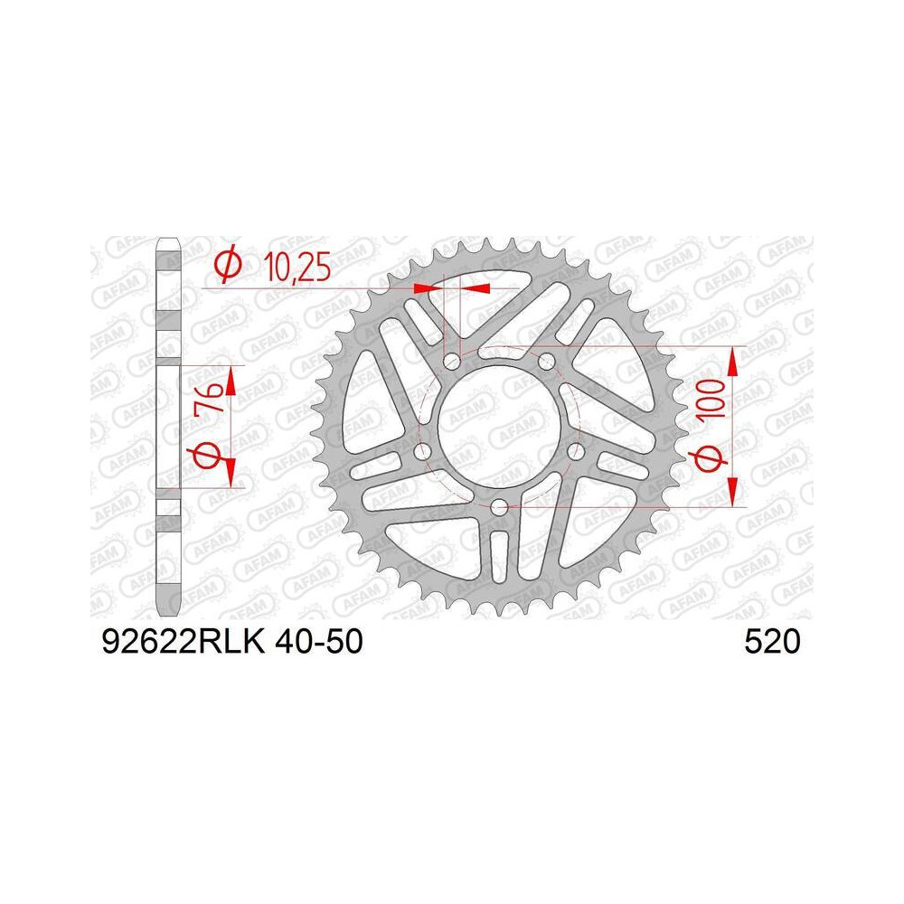Couronne AFAM acier standard - 520