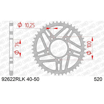 Couronne AFAM acier standard - 520