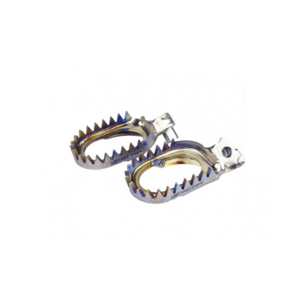 SCAR titanium mudguard footrest