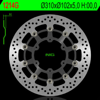 Disque de frein NG BRAKES rond flottant (centre en aluminium )