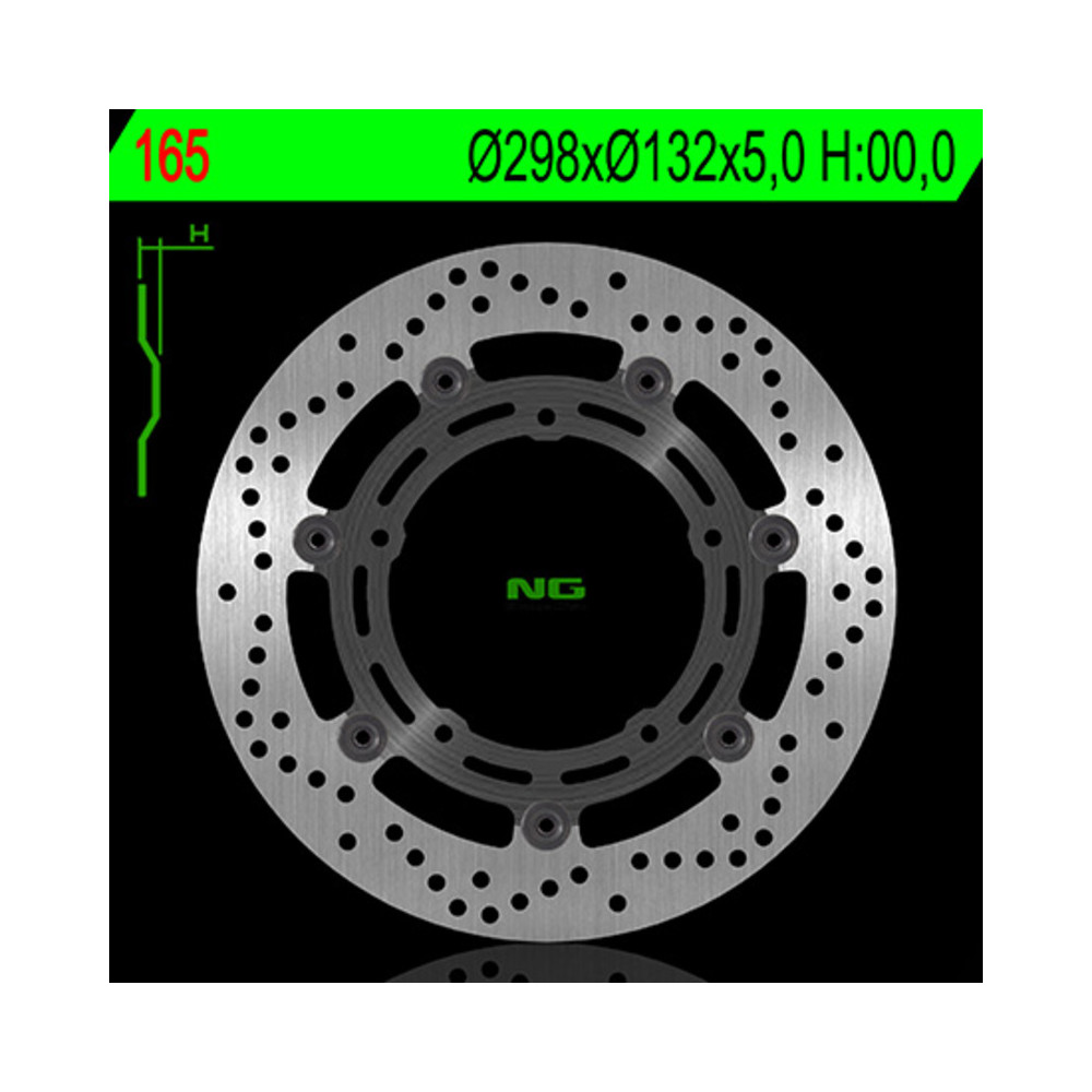 Disque de frein NG BRAKES rond flottant