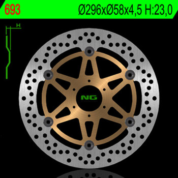 Disque de frein NG BRAKES rond flottant