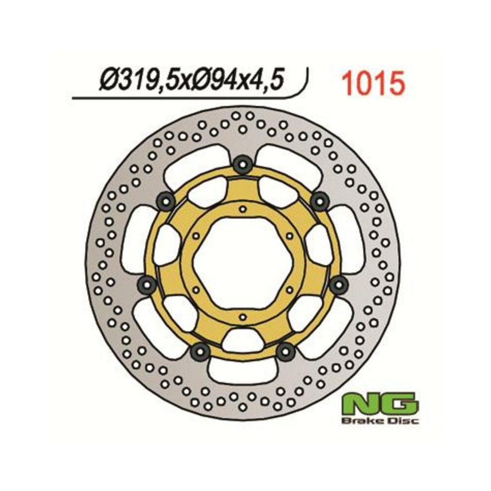 Disque de frein NG BRAKES rond flottant