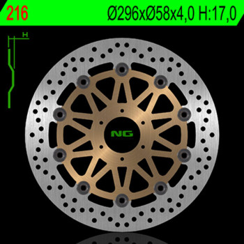 Disque de frein NG BRAKES rond flottant