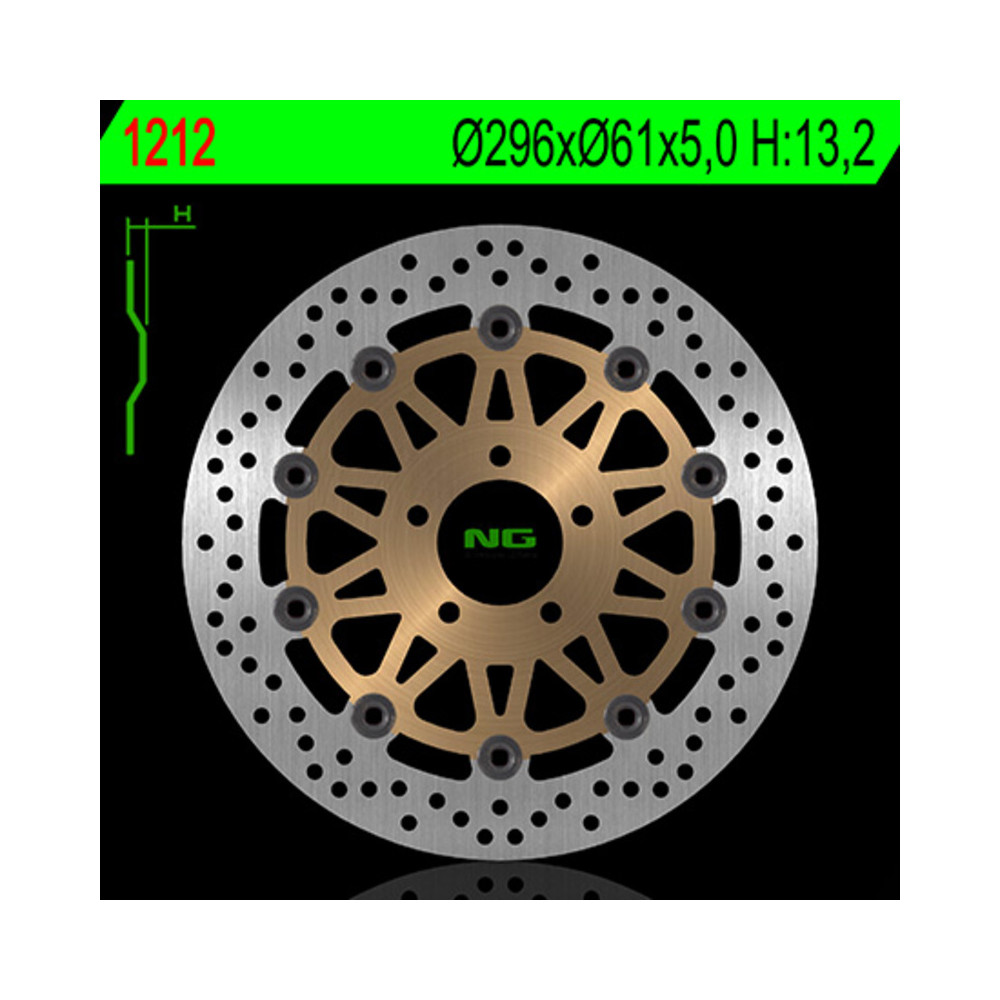 Disque de frein NG BRAKES rond flottant