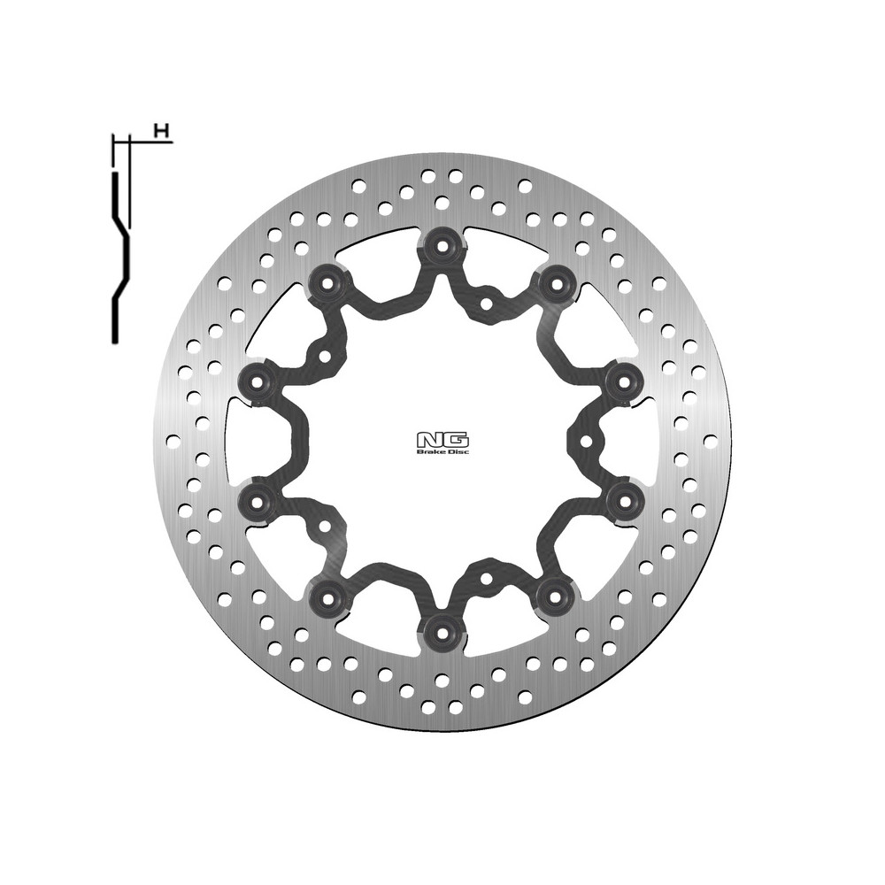 Disque de frein NG BRAKES rond flottant