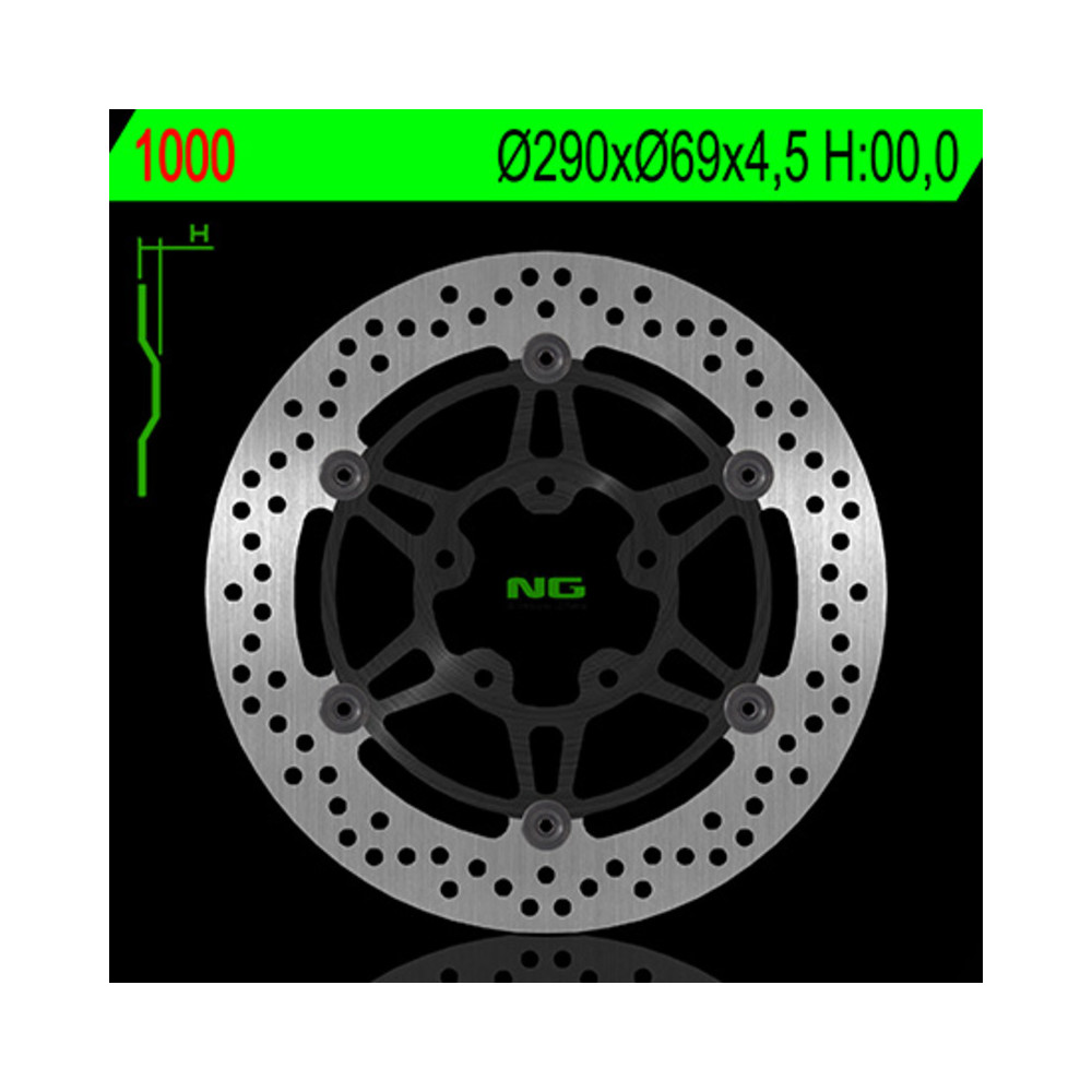 Disque de frein NG BRAKES rond flottant