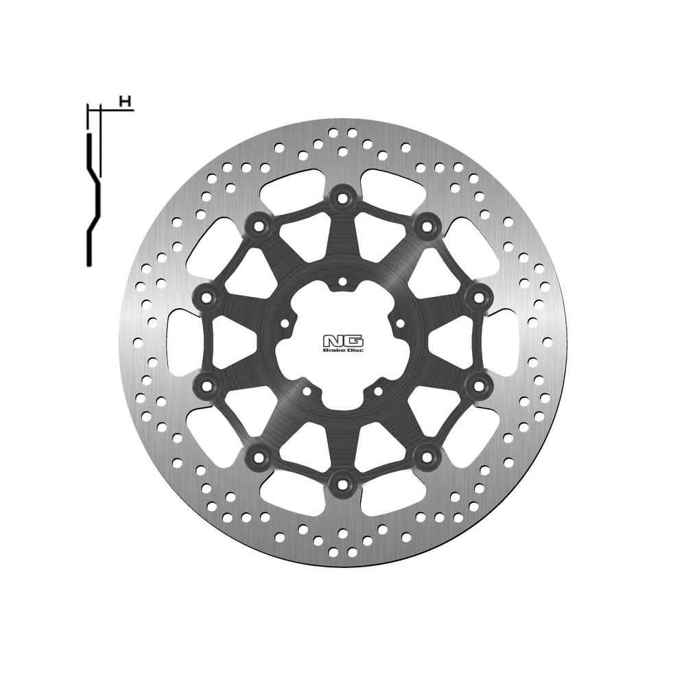 Disque de frein NG BRAKES rond flottant