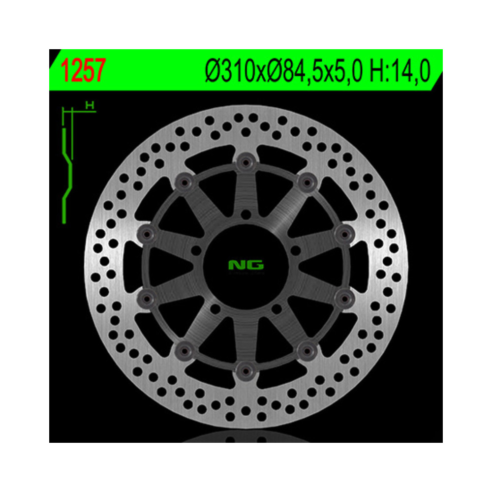 Disque de frein NG BRAKES rond fixe