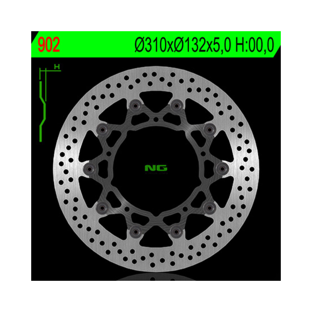 Disque de frein NG BRAKES rond flottant