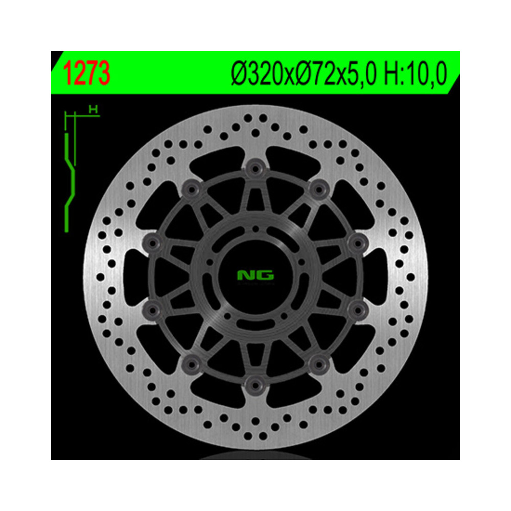 Disque de frein NG BRAKES rond flottant
