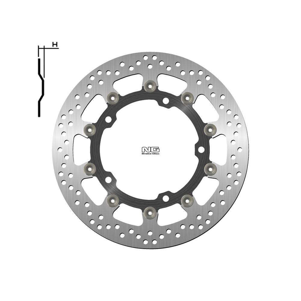 Disque de frein NG BRAKES rond flottant