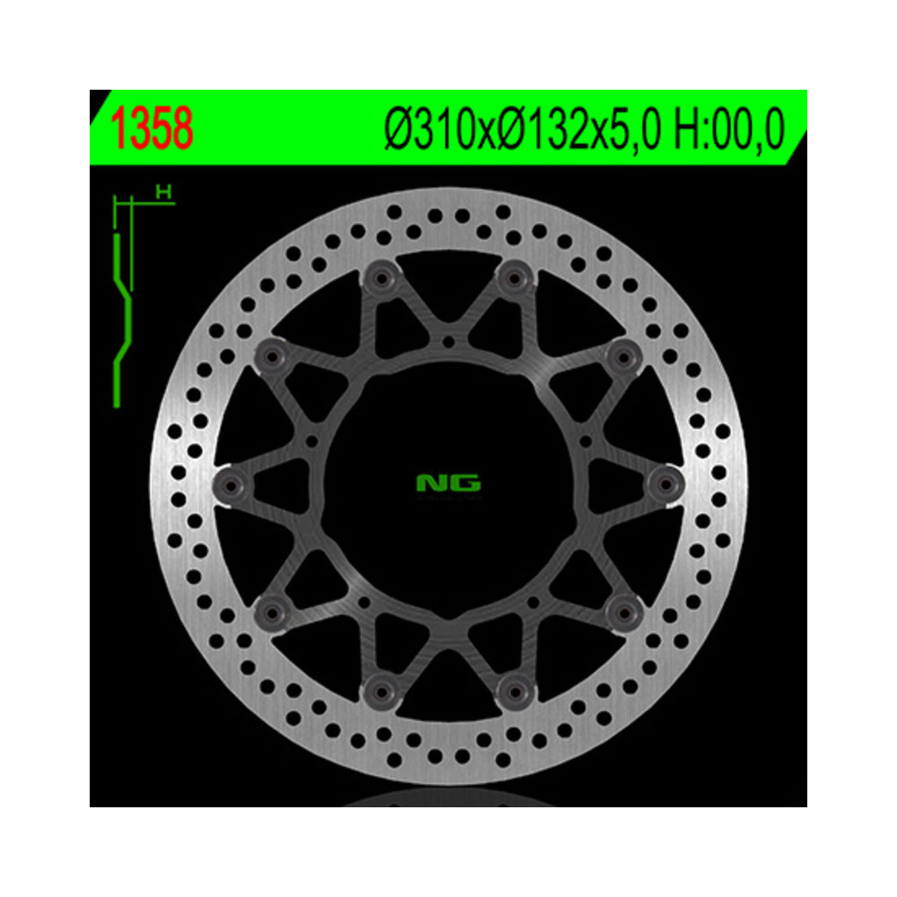 Disque de frein NG BRAKES rond flottant