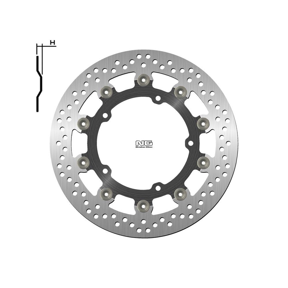 Disque de frein NG BRAKES rond flottant