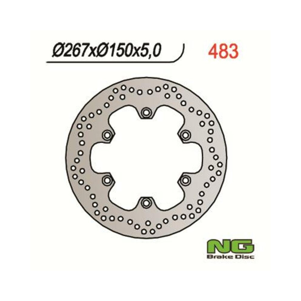Disque de frein NG BRAKES rond fixe