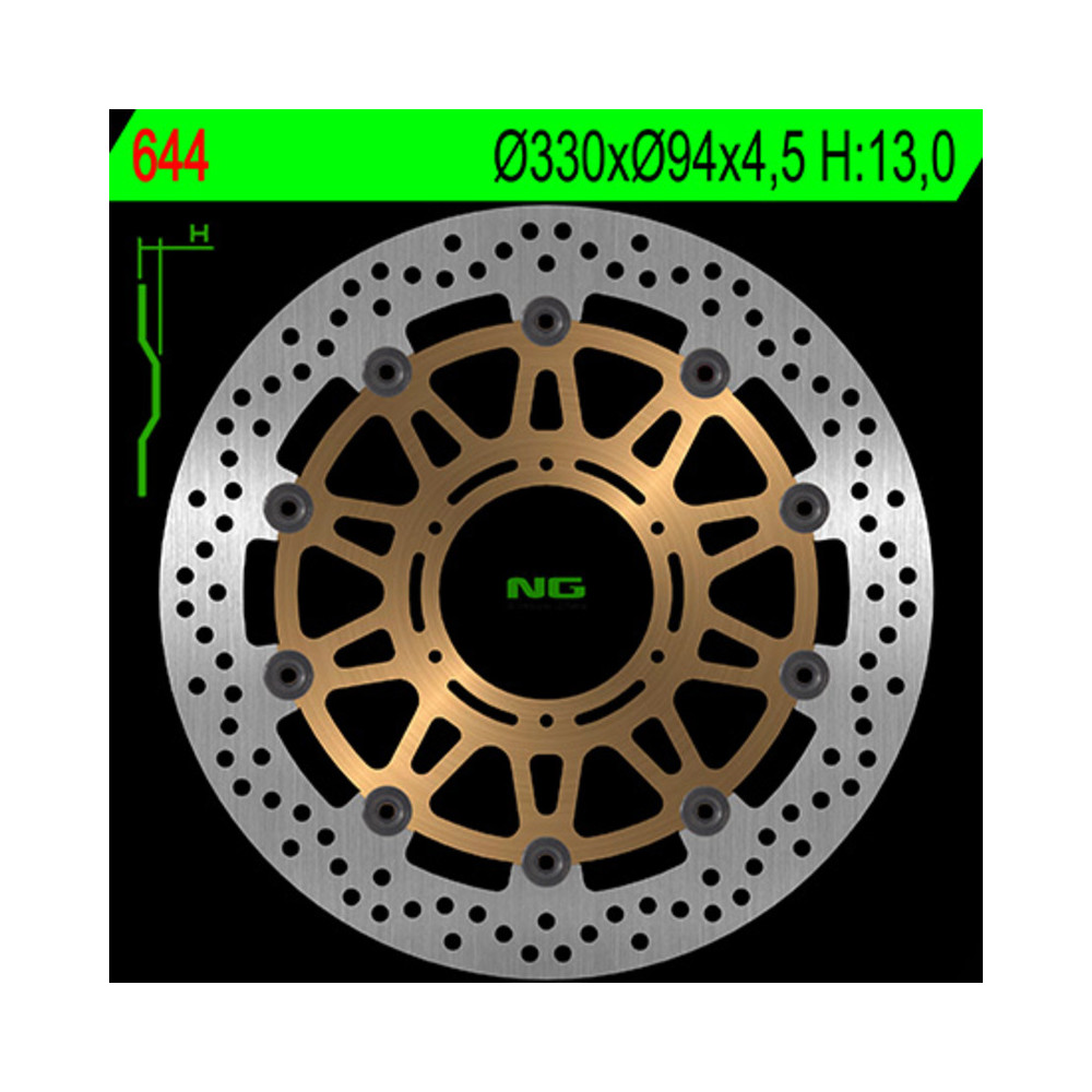 Disque de frein NG BRAKES rond flottant