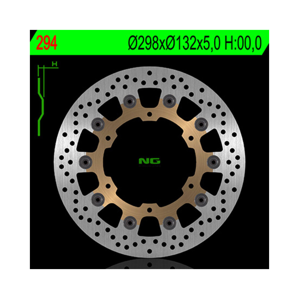 Disque de frein NG BRAKES rond flottant