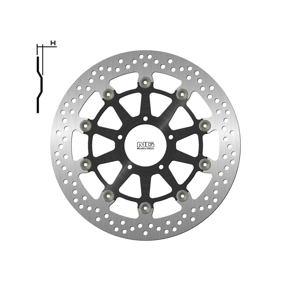 Disque de frein NG BRAKES rond flottant