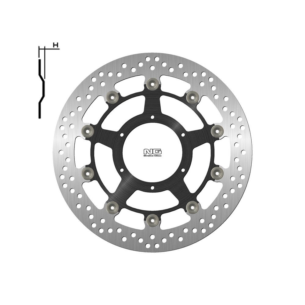 Disque de frein NG BRAKES rond flottant