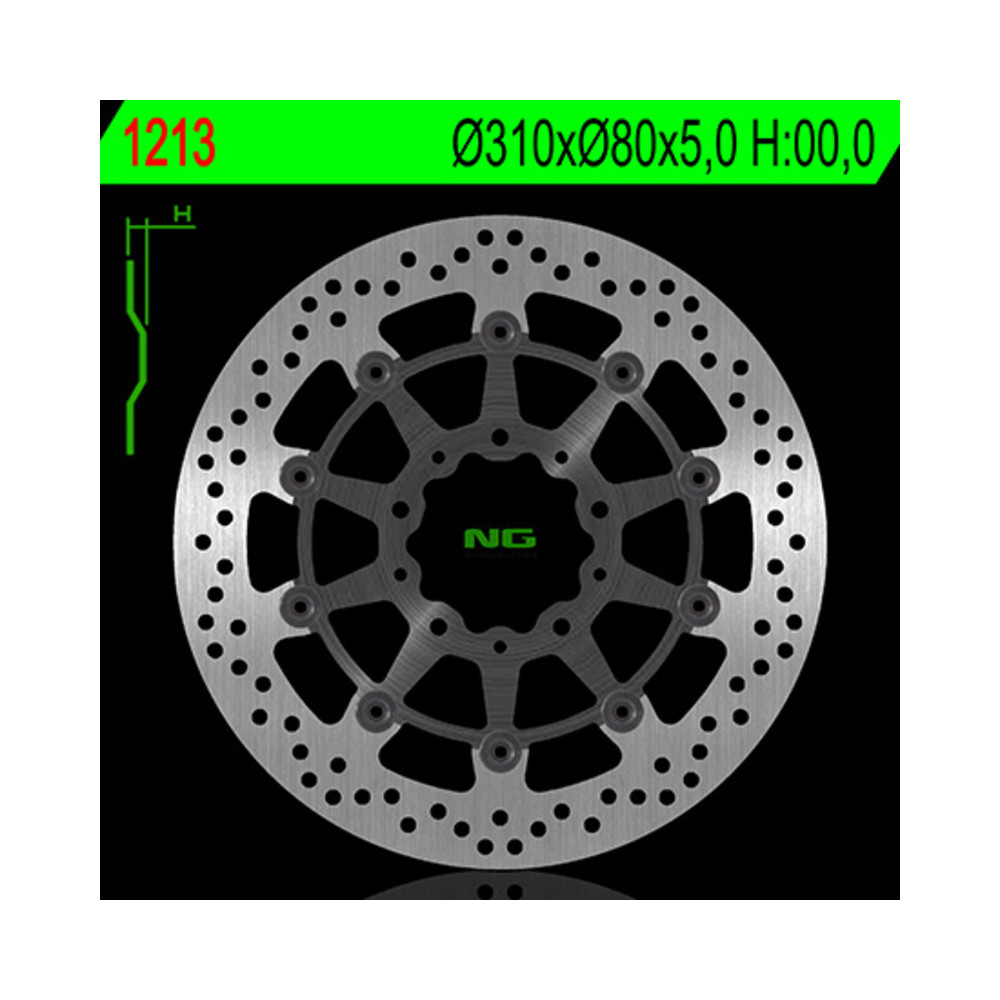Disque de frein NG BRAKES rond flottant