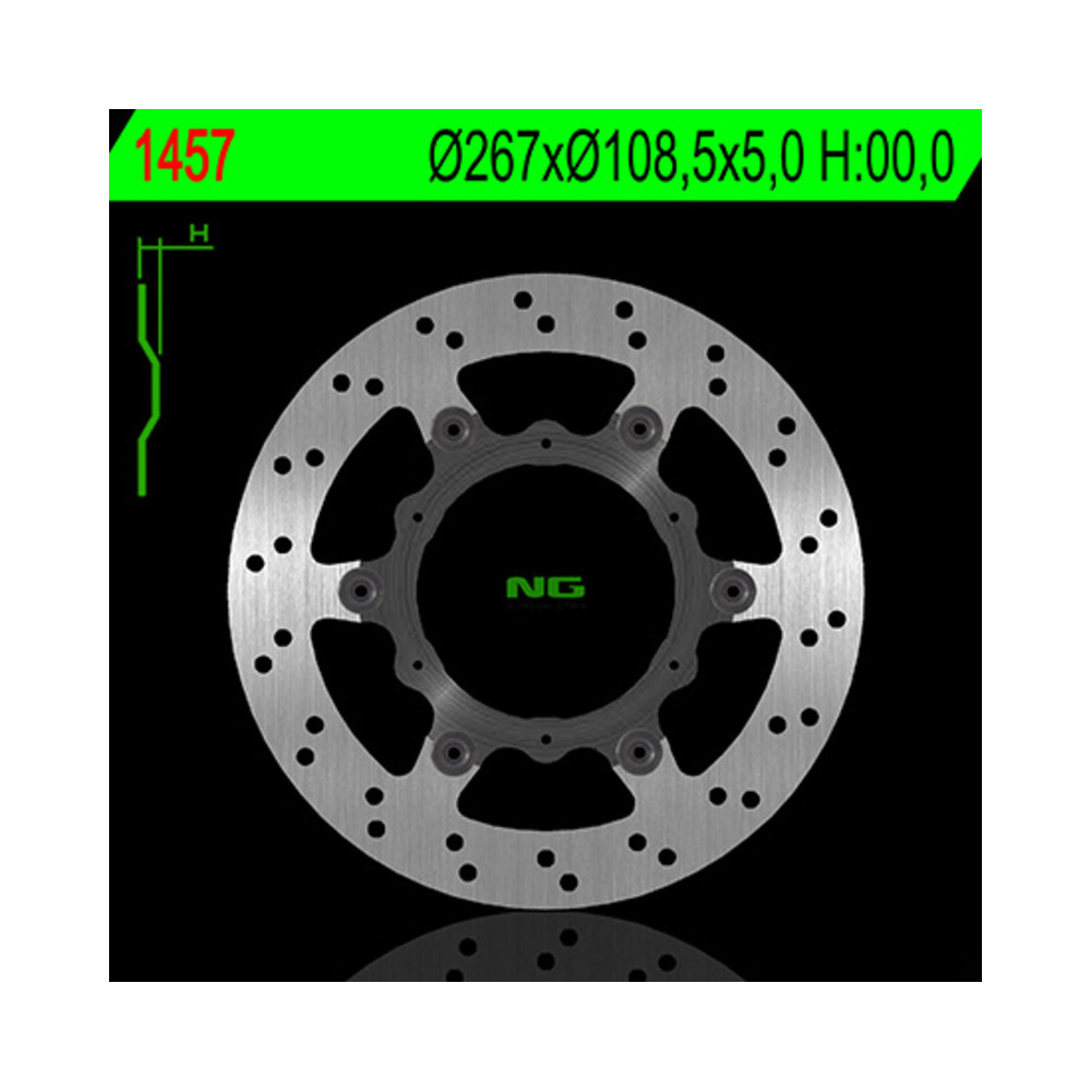 Disque de frein NG BRAKES rond flottant
