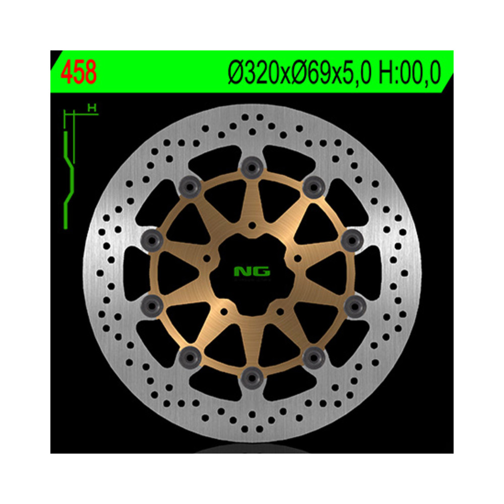 Disque de frein NG BRAKES rond flottant