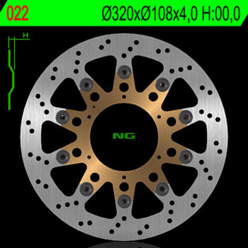 Disque de frein NG BRAKES rond flottant
