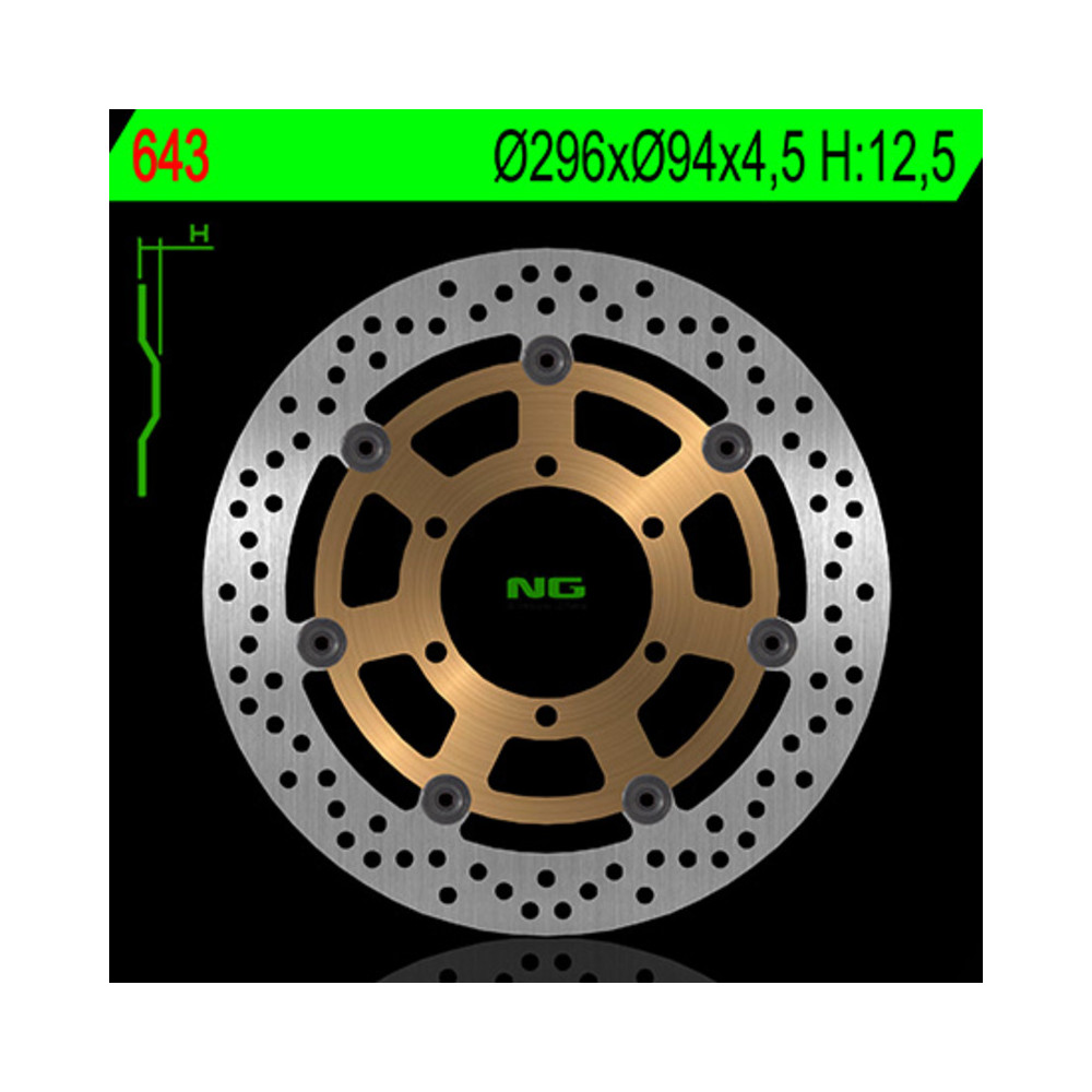 Disque de frein NG BRAKES rond flottant