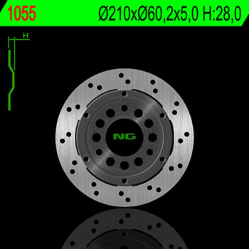 Disque de frein NG BRAKES rond flottant