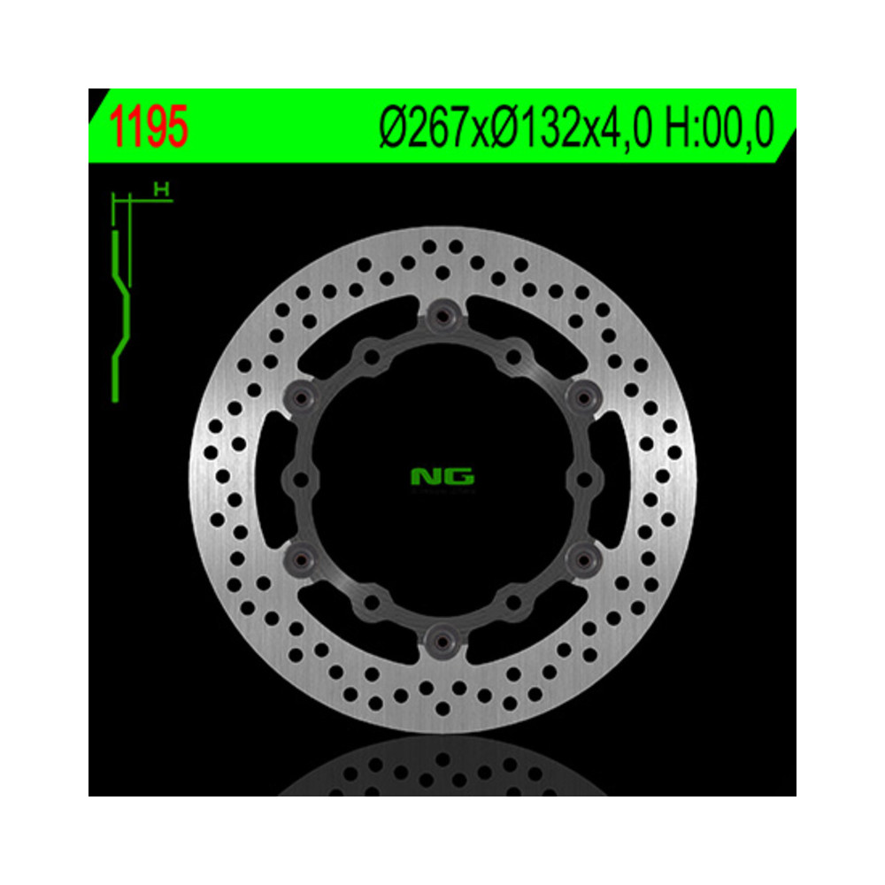 Disque de frein NG BRAKES rond flottant