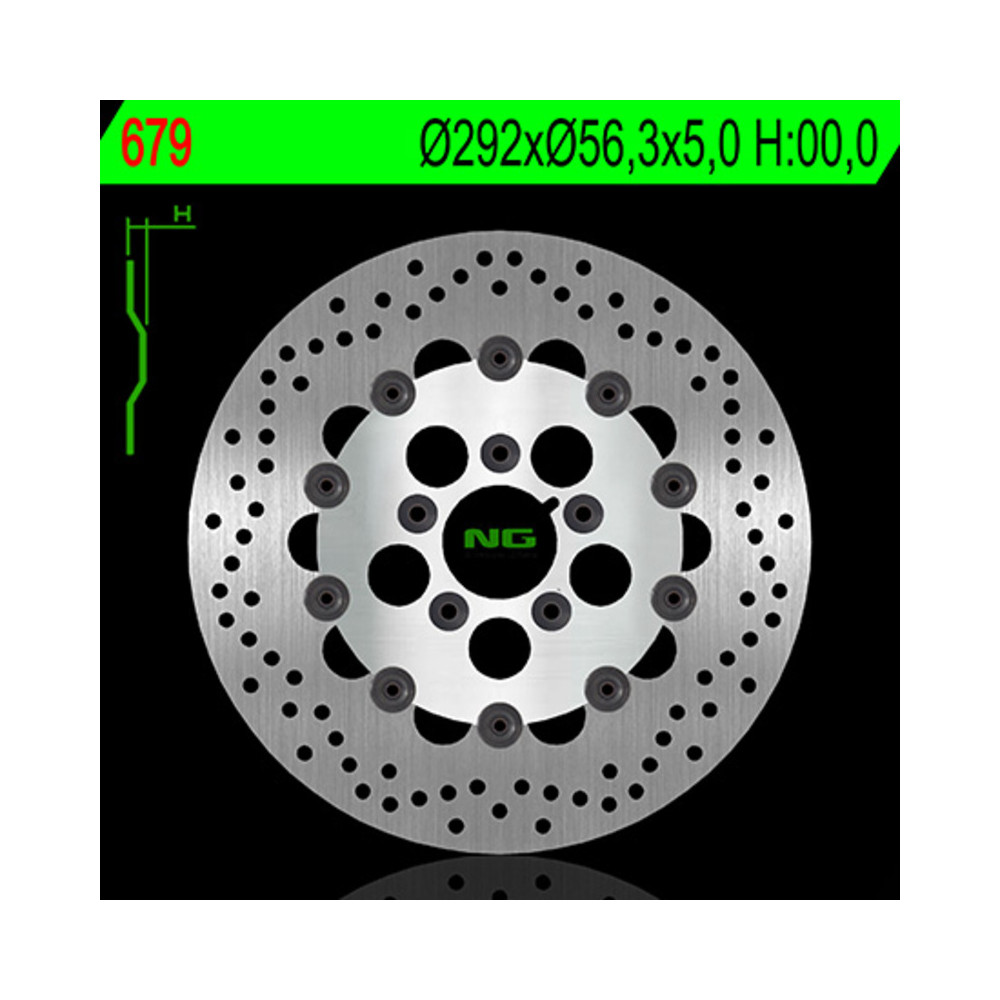 Disque de frein NG BRAKES rond flottant