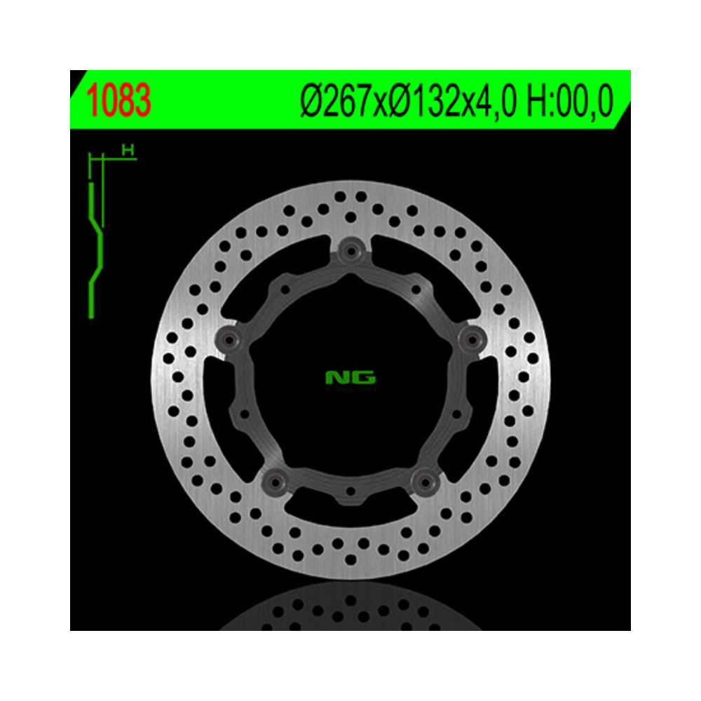 Disque de frein NG BRAKES rond flottant