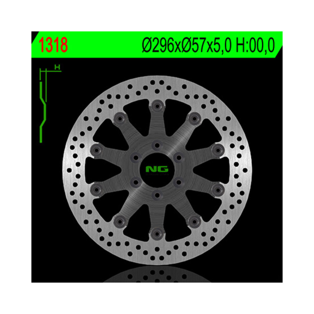 Disque de frein NG BRAKES rond flottant