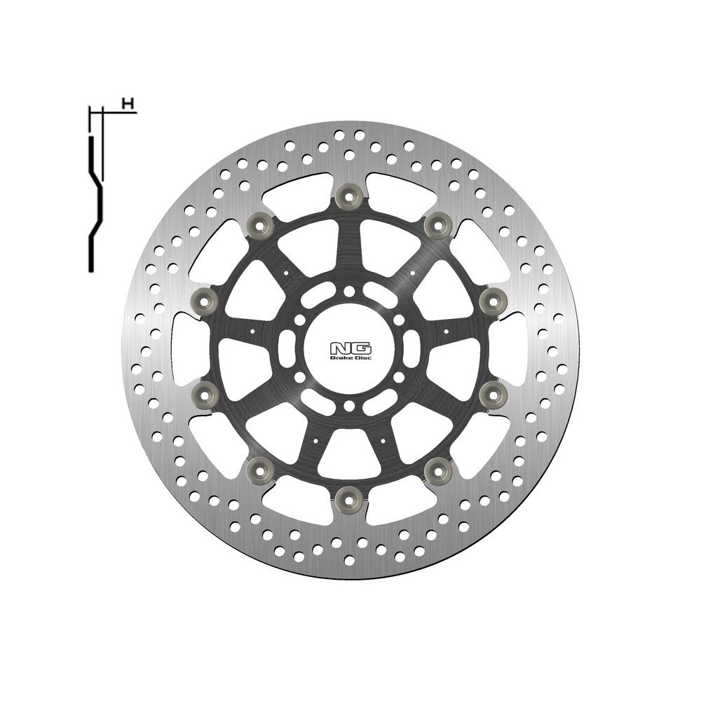 Disque de frein NG BRAKES rond flottant