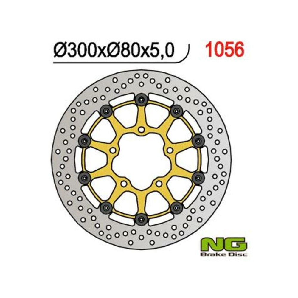 Disque de frein NG BRAKES rond flottant
