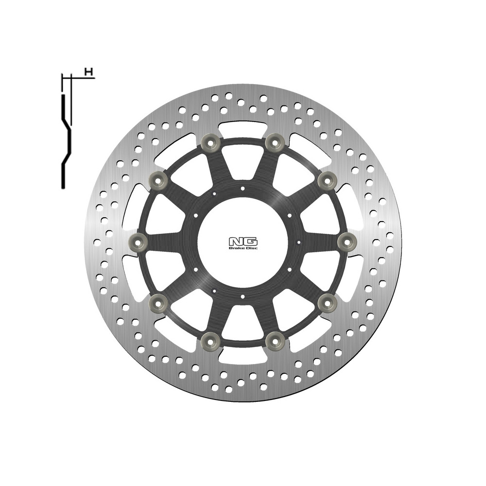 Disque de frein NG BRAKES rond flottant