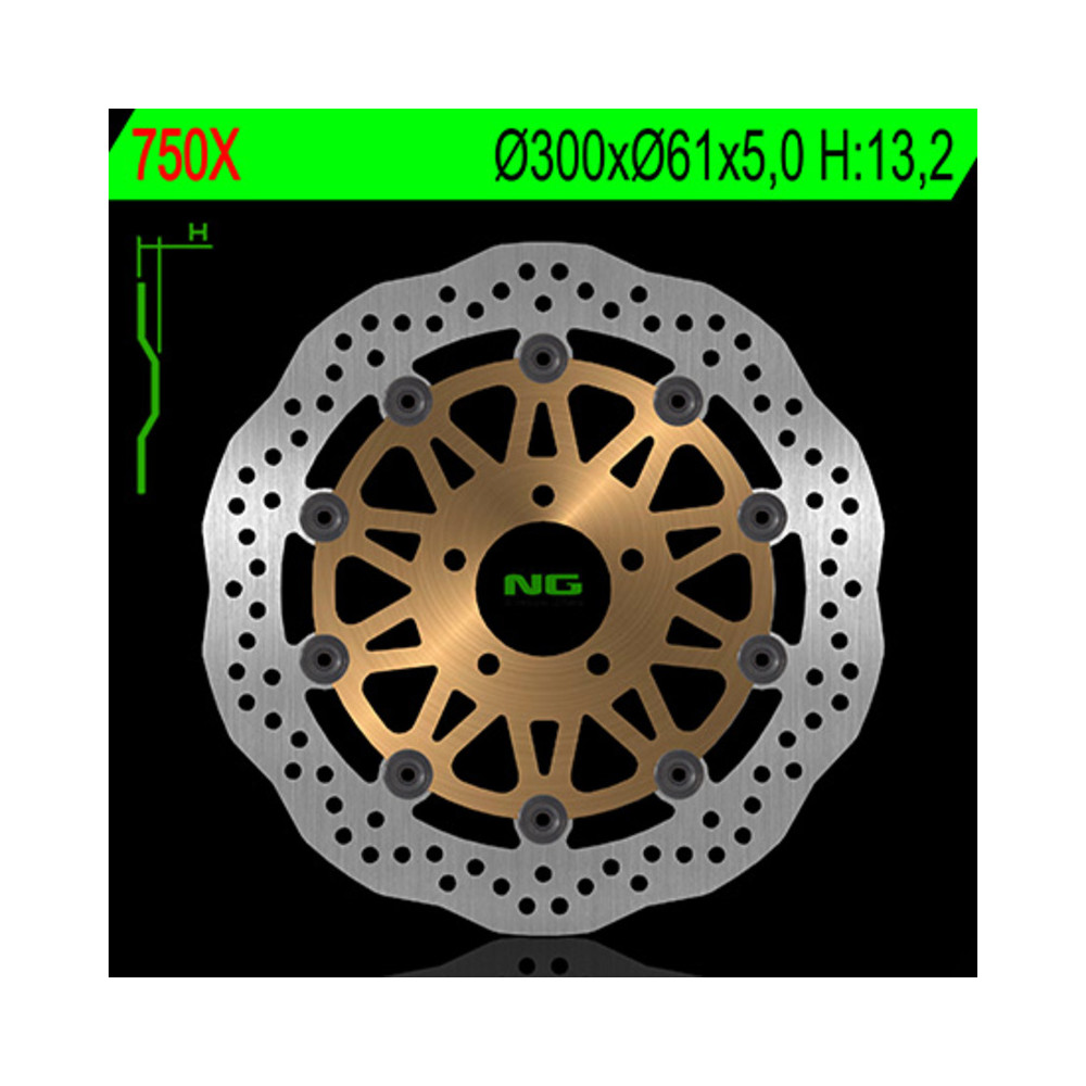 Disque de frein NG BRAKES pétale flottant