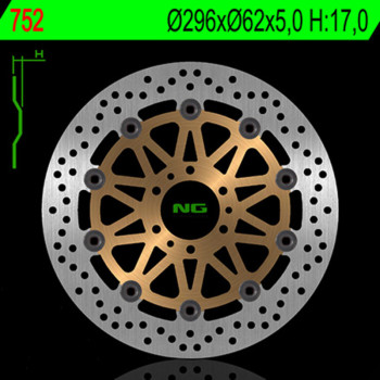 Disque de frein NG BRAKES rond flottant