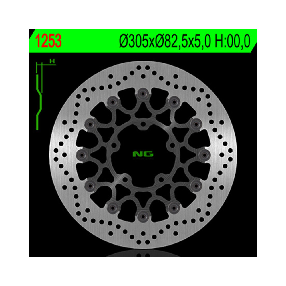 Disque de frein NG BRAKES rond flottant