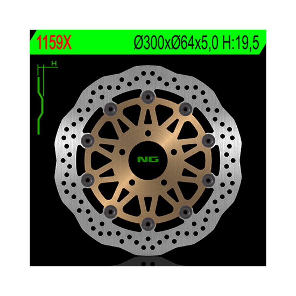 Disque de frein NG BRAKES pétale flottant