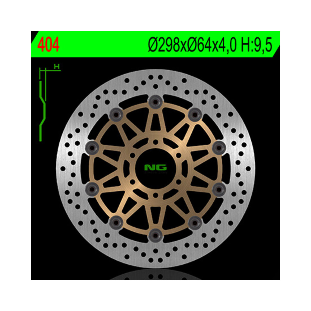 Disque de frein NG BRAKES rond flottant