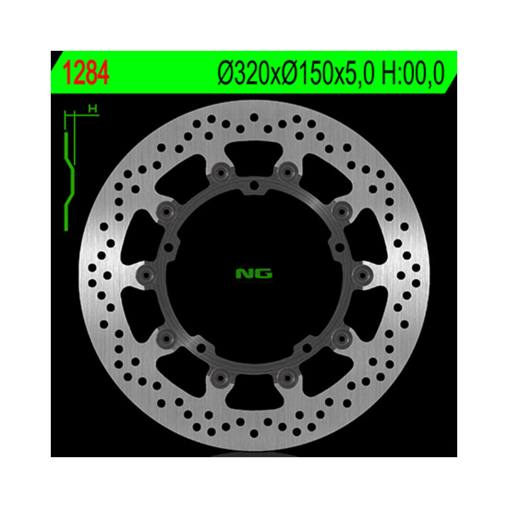 Disque de frein NG BRAKES rond flottant