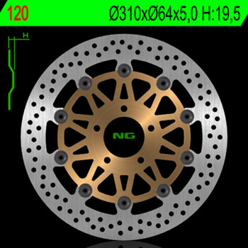 Disque de frein NG BRAKES rond flottant