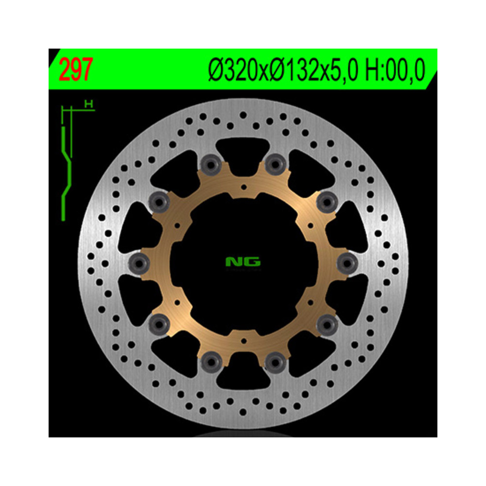 Disque de frein NG BRAKES rond flottant