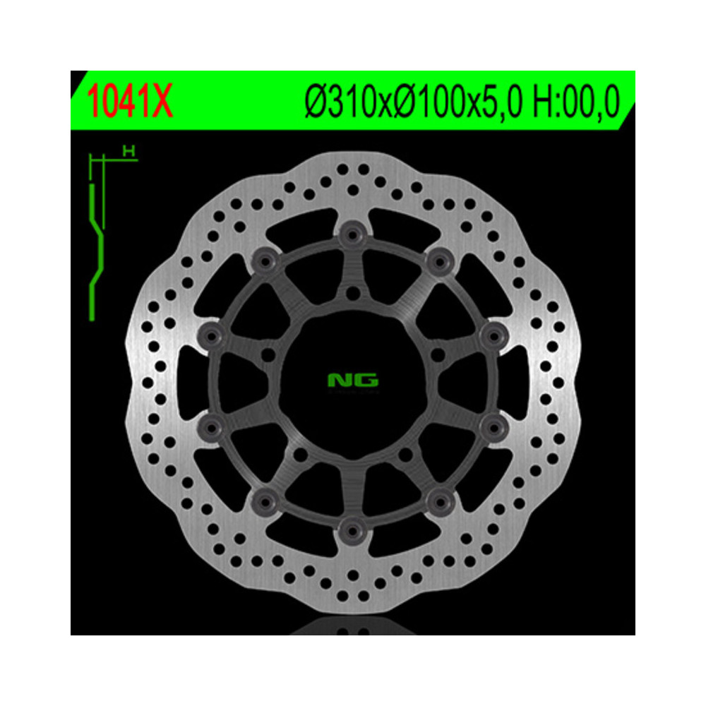 Disque de frein NG BRAKES pétale flottant