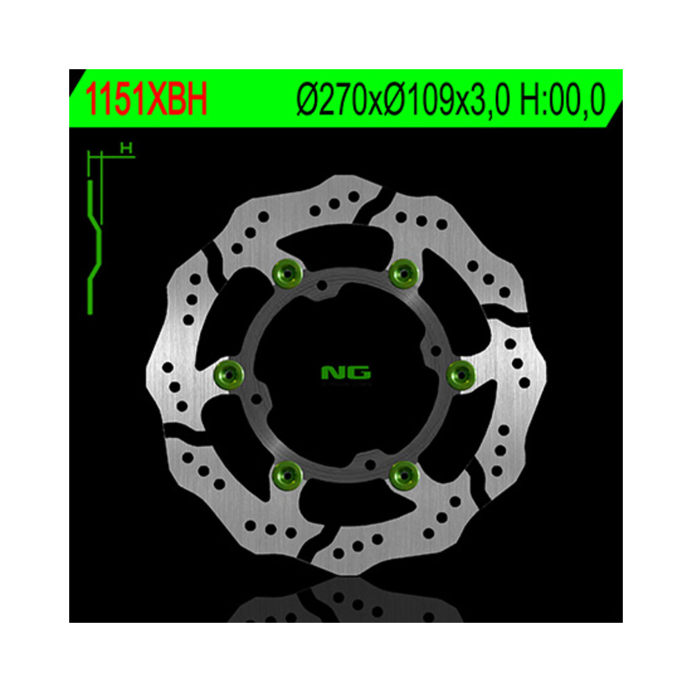 Disque de frein NG BRAKES pétale flottant