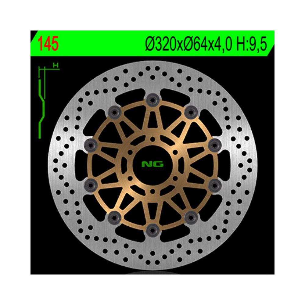 Disque de frein NG BRAKES rond flottant