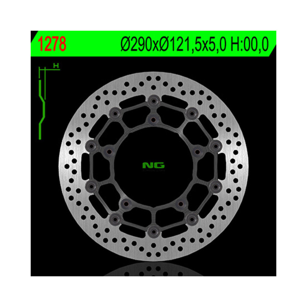 Disque de frein NG BRAKES rond flottant
